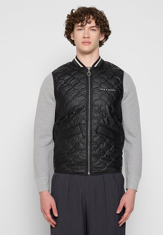 Lyle & Scott Quilted Gilet Black (ZZO2JPS15-Q00) Men