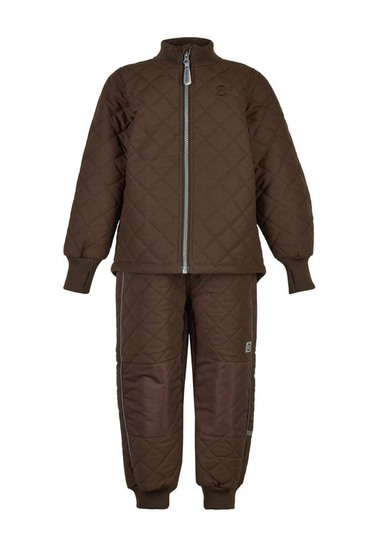 mikk-line Duvet Set w. Fleece dark brown (ZZO27BG13-O00) Kids