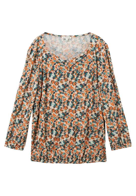 TOM TAILOR T-Shirt T-Shirt mit Allover-Print Women