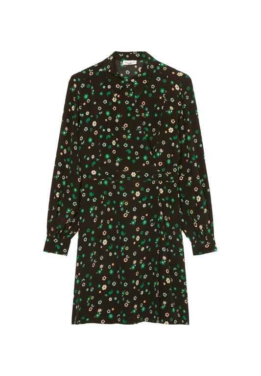 Marc O'Polo DENIM Viskose-Crêpe-Wickelkleid aus  LENZING™ ECOVERO™ (OP521C0A0-Q11) Women