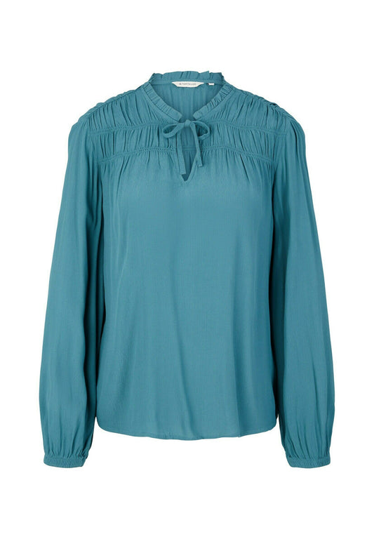 TOM TAILOR Bluse with Raffungen Teal (TO221E14W-P11) Women