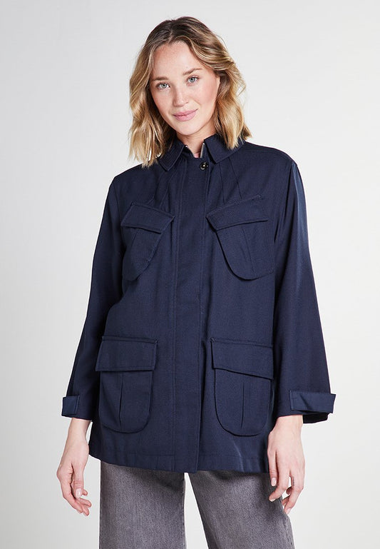 G-STAR Chisel A line field jkt wmn Blue (ZZO12VH58-K00) Women