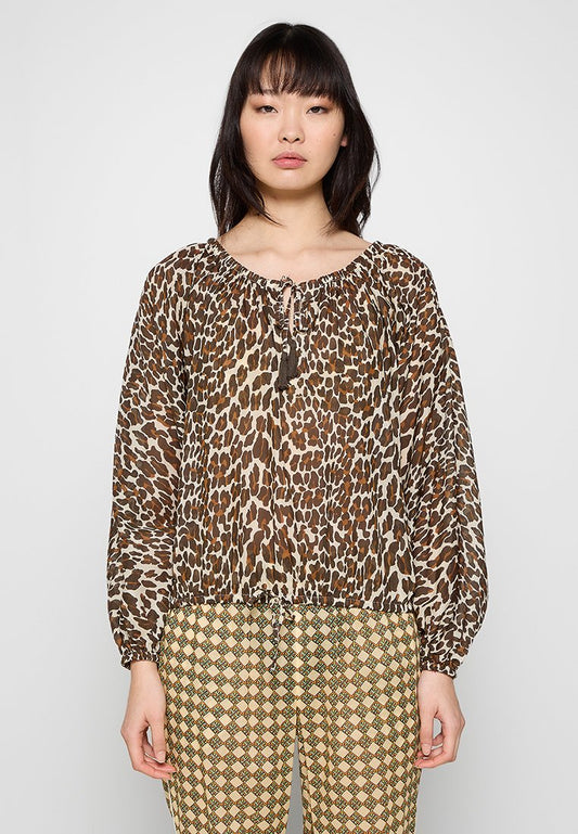 Tory Burch TIE BEACH TOP Brown (ZZO2N8R25-S00) Women