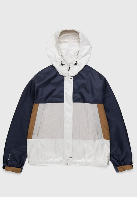Highsnobiety – Mix Panel Parka Navy Multi-Coloured (ZZO2KAL58-T00) Men