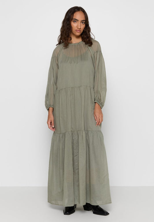 CLOSED TIERED MAXI DRESS Green (ZZO2HFDAA-C00) Women