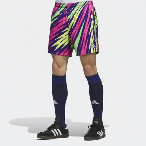 Adidas Abstract Print Athletic Shorts Multicolor, Women