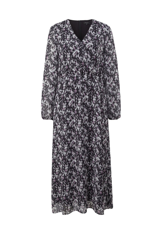 comma Chiffonkleid mit Muster (CO121C1BR-Q11) Women