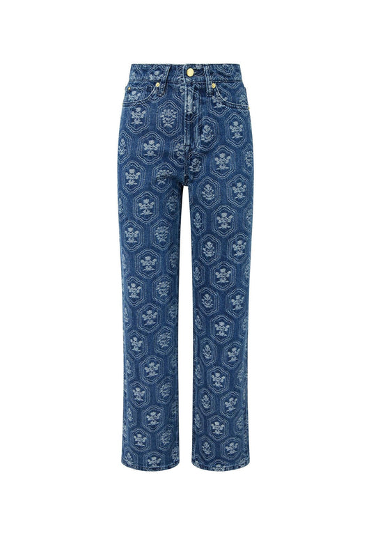 STRAIGHT JEANS HW JACQUARD Women