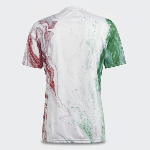 Adidas Marbled Football Jersey White Green Red (HS9868-GREEN), Men