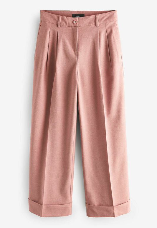 Next Warm Handle Textured Wide Leg Trousers Pink (NX321A1FZ-J11) Women
