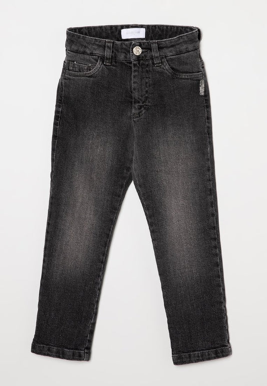 Roberto Cavalli Junior b jeans pants FLAG Dark Grey (ZZO1RD116-C00) Kids
