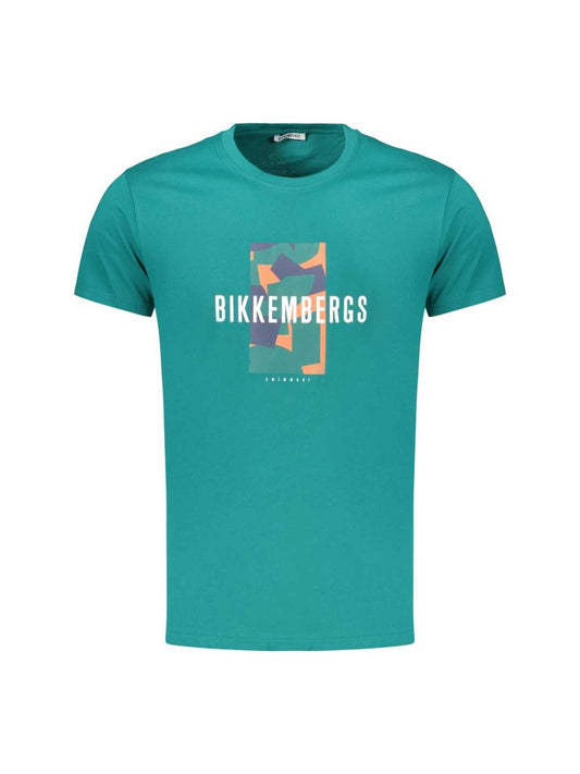 Bikkembergs T-shirt ALLOVER LOGO (BKK3MTS03_Everglade) Men