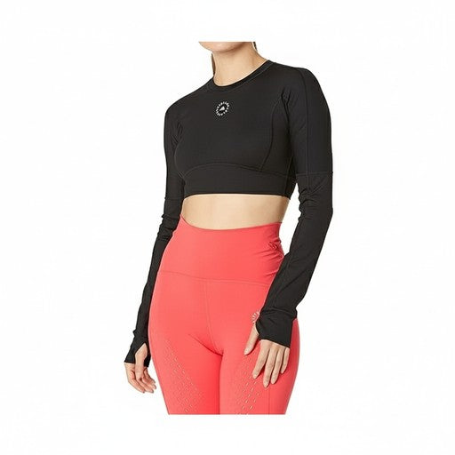 Adidas aSMC Cropped Long Sleeve Top Black, Women