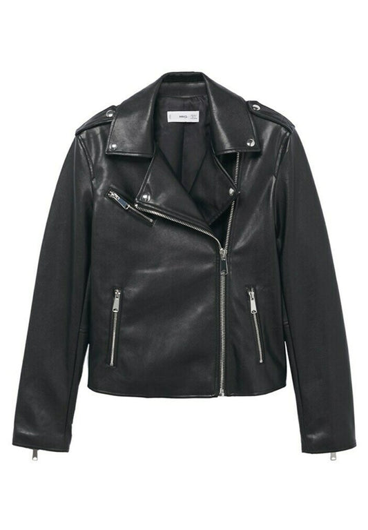 Mango Bikerjakke med glidelås Black (M9121U0X9-Q11) Women