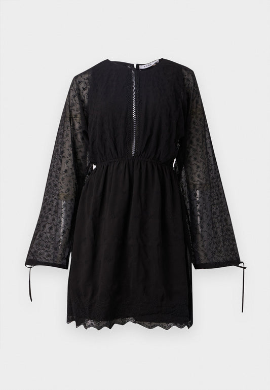 NA-KD Lace Up Back Mini Dress Black (ZZO1GQP03-Q00) Women