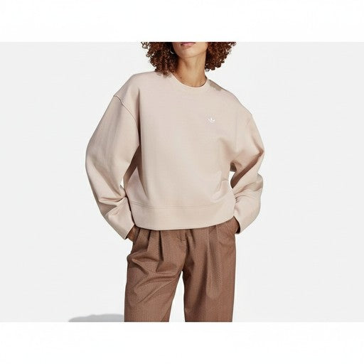 Adidas Essentials Crewneck Sweatshirt Beige (IC5255-BEIGE), Women