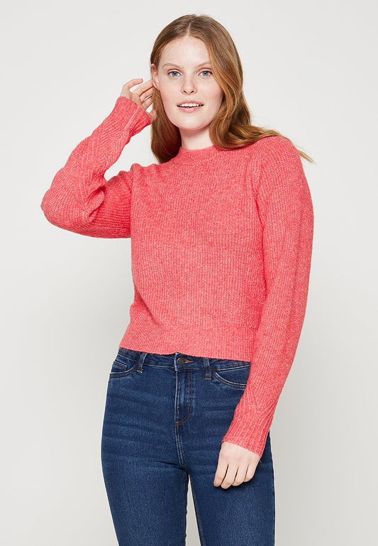 Noisy May NMNOLA L/S O NECK KNIT BG Light Pink (ZZO1TLG02-J00) Women