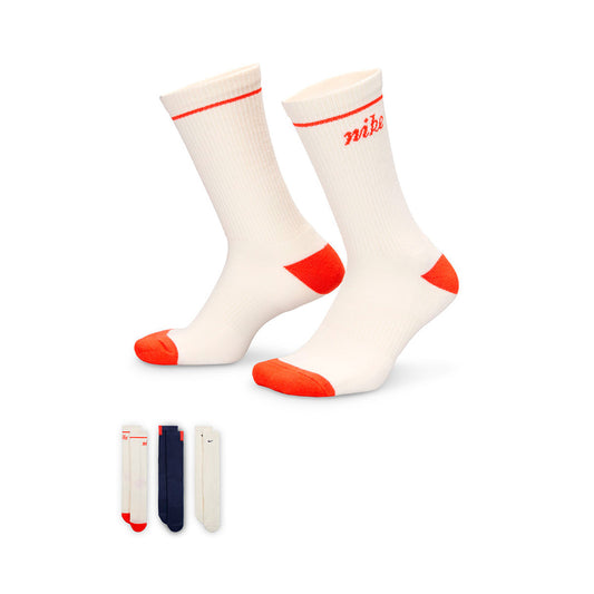 Nike Socks Everyday Cushioned Cre(3 Pairs) 144 Sail Midnight Navy (HV6864-902) Women