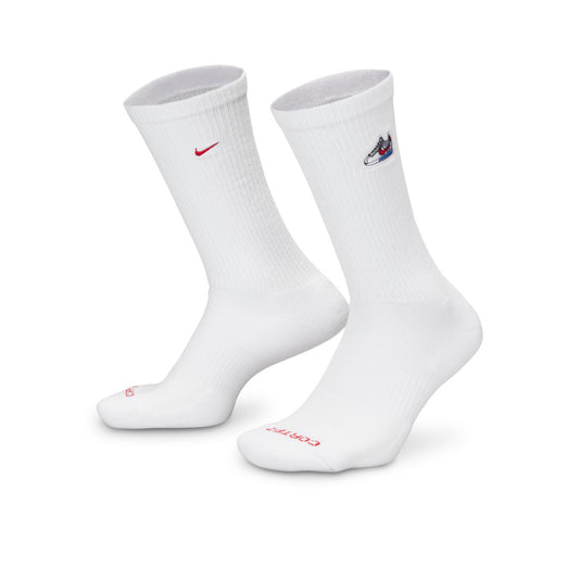 Nike Socks Everyday Cushioned Crew Cortez 144 White (IB3373-100) Unisex