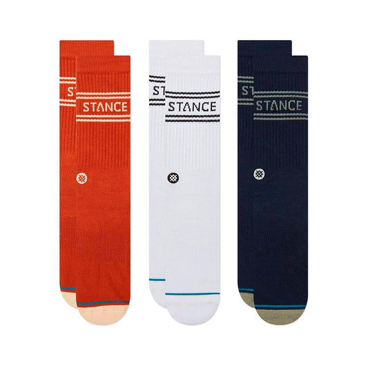 Stance Socks Basic Crew (3 Pairs) Indigo (A556D20SRO-INDIGO) Unisex