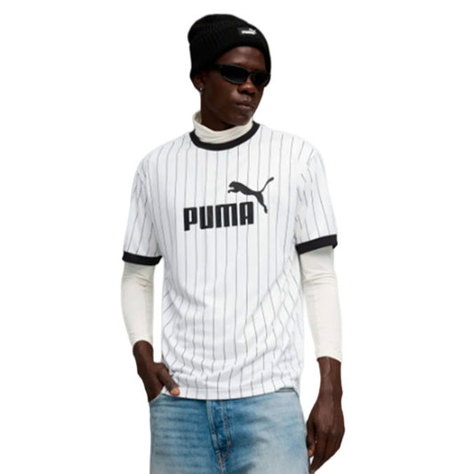 Puma Essentials Striped Jersey White (688263-02) Men