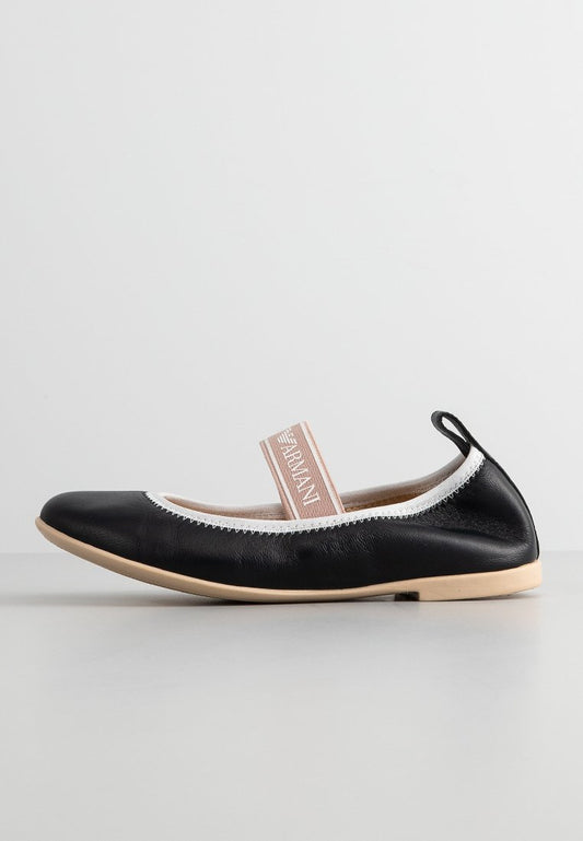 Emporio Armani BALLET FLAT NAPPA+EL dark blue (ZZO1QQJCQ-K00) Kids