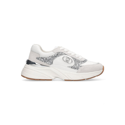 LJ01 01 - SNEAKER COW SUEDE/GLITTER