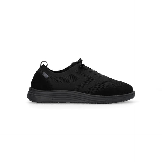 RIVA 09 - SNEAKER KNIT/COW SUEDE BL Men