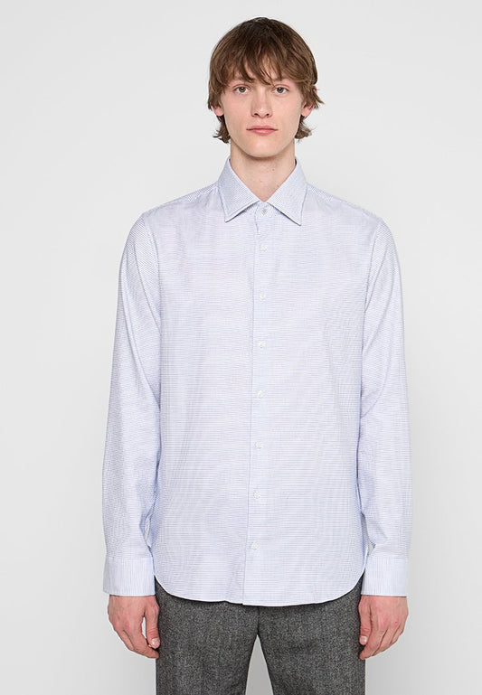 2PLY DOBBY CHECK SLIM SHIRT Men