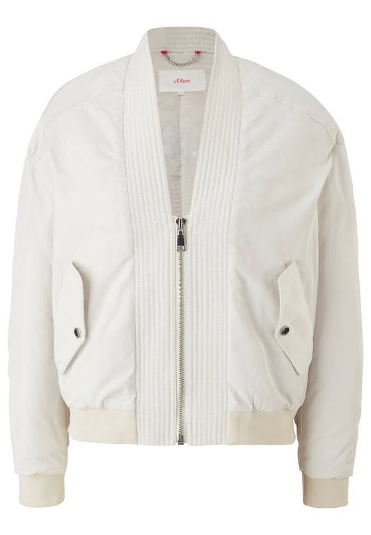 s.Oliver Wattierte Bomber Jacket Off-White (SO221G0EV-A11) Women