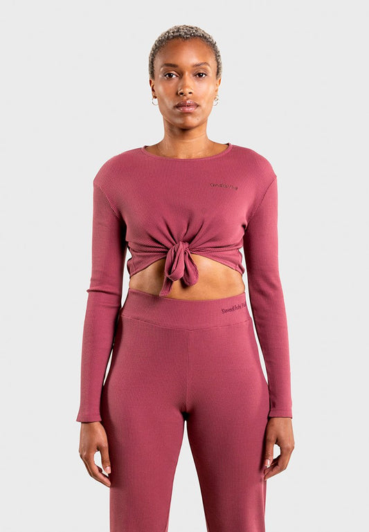 Daily Balance Organic Knot Top Mauve Women