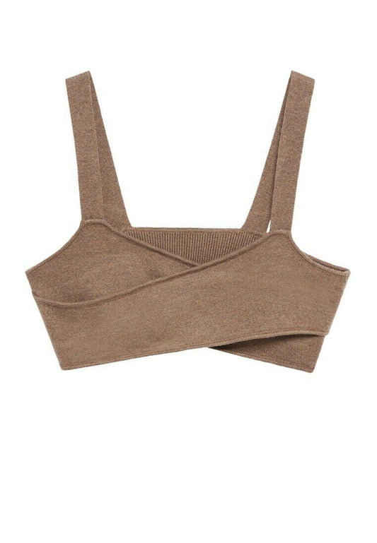 Mango Geripptes top in wickel-optik (M9121D1B1-O11) Women