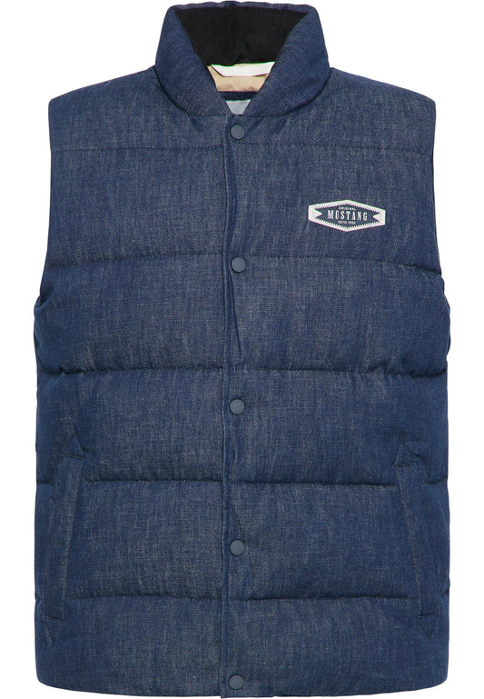 Mustang Style Dennis Denim Quilt Blue (ZZO1YJX16-T00) Men
