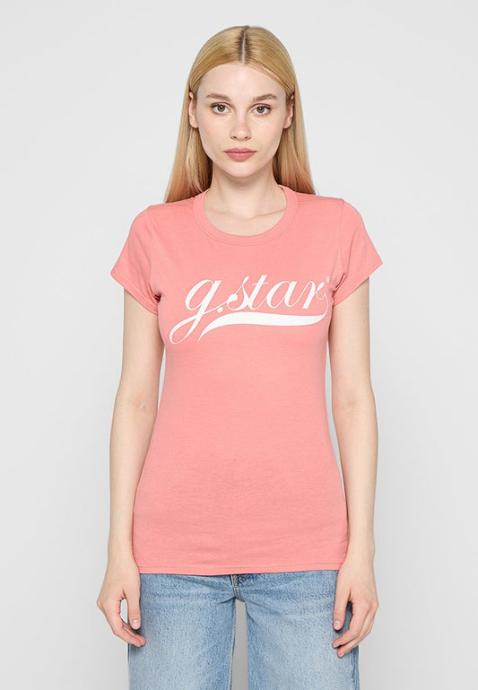 G-STAR Graphic STM 1 slim r t s\s wmn Light Pink (ZZO2NAJ27-J00) Women