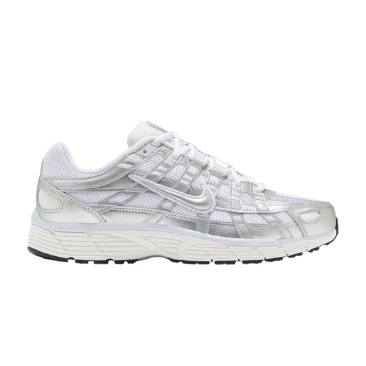Nike P-6000 White Blue Tint Sail Metallic Silver (Women's) Women