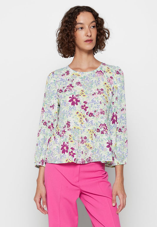 JDY MERLE 7/8 PEPLUM TOP WVN LO (ZZO235A05-A00) Women