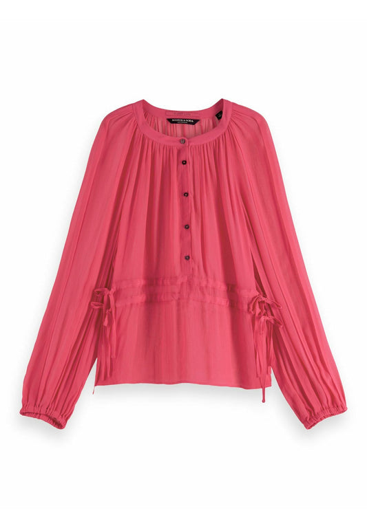 Scotch & Soda Lightweight double-tie blouse Women