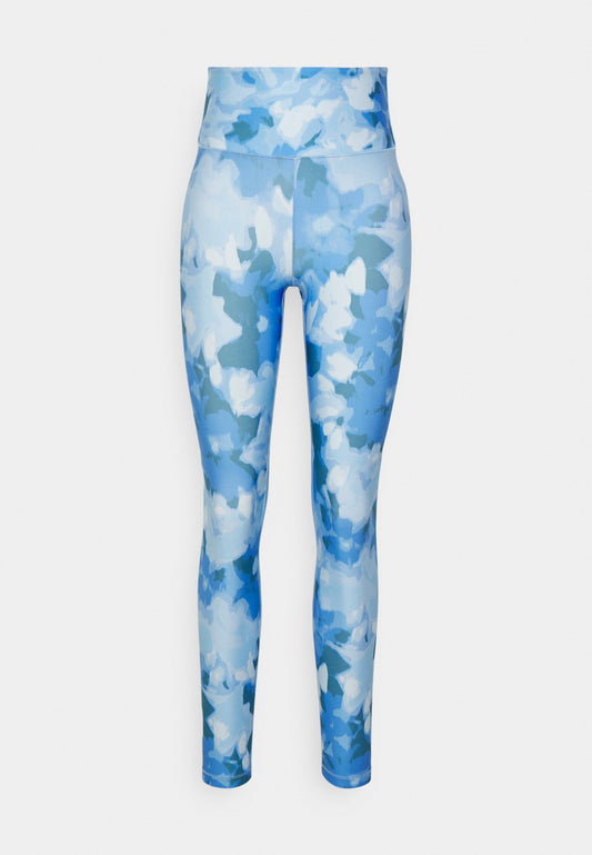 Casall Blossom High Waist Tights Light Blue (C4441E05X-K11) Women