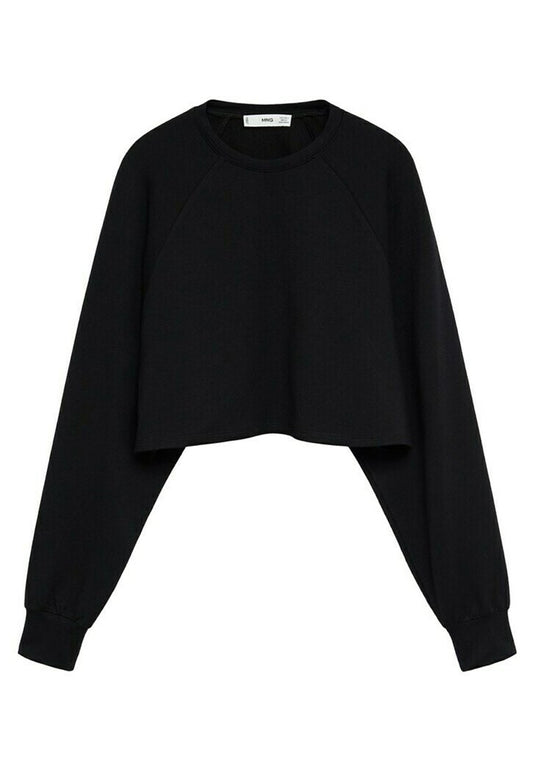 Mango Bauchfreies sport sweatshirt Black (M9121J0CB-Q11) Women