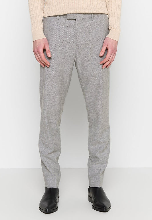 Ted Baker MMT LUCCIAT Slim Fit Herringbone Trouser Grey (ZZO2FAL63-C00) Men