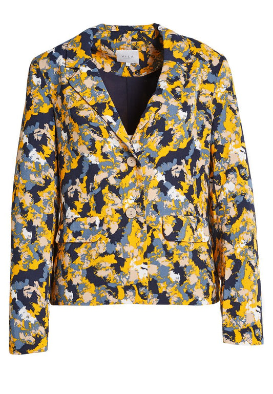 VILA BLAZER FEM WOV PL100 Dark Blue (ZZO14U322-K00) Women
