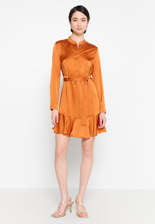 MARCIANO BY GUESS PHOENIX RISING DRESS SOLID Orange (ZZO2N2K14-E00) Women