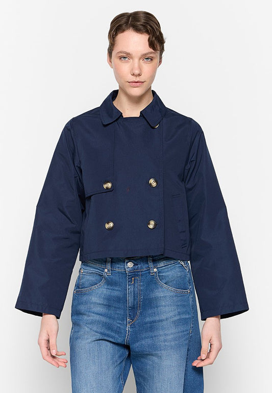 Vero Moda VMZOAMARIKA SHORT TRENCHCOAT ZLO Dark Blue (ZZO2Y6F05-K00) Women