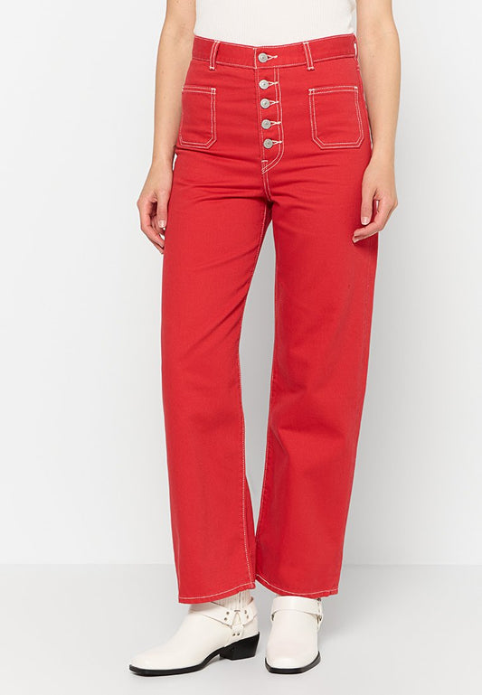 Levi's® RIBCAGE PATCH POCKET SCRIPT Red (ZZO2JYS55-G00) Women