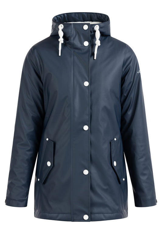 DreiMaster Rain Jacket with Faux Fur Lining drymaster (4DR21U0K6) Women
