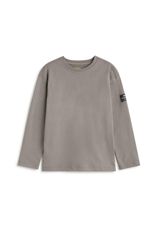 Ecoalf BROWN WALNUT LONG SLEEVE T-SHIRT brown (ECD26G00T-O11) Kids