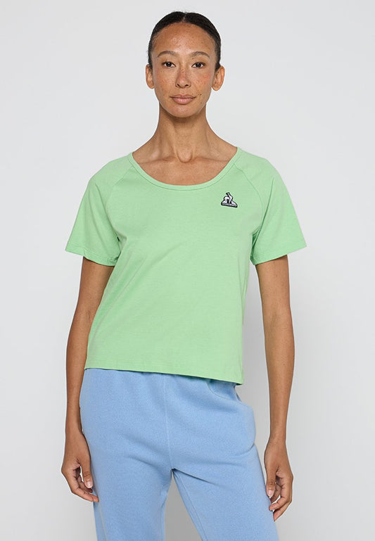 le coq sportif SAISON Tee SS N°1 W greengage Light Green (ZZO2J2348-M00) Women