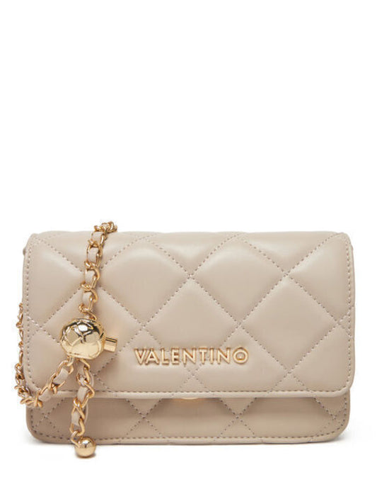 Mario Valentino Quilted Chain Crossbody Bag Beige (VBS3KK52R-005) Women