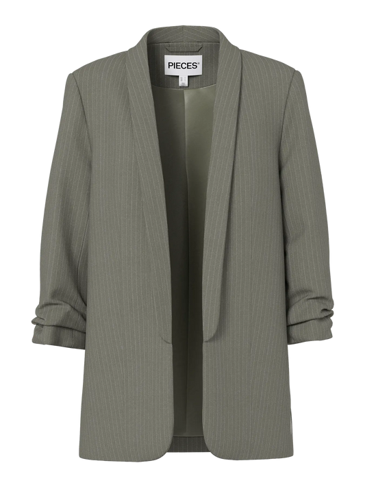 Bosella 3/4 Sleeve Pinstripe Blazer Deep Lichen Green (17159299) Women