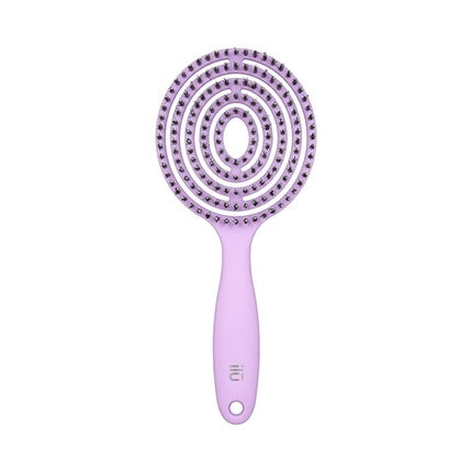 Ilu Lollipop Candy Purple Professional Round Detangling Light Weight Hairbrush